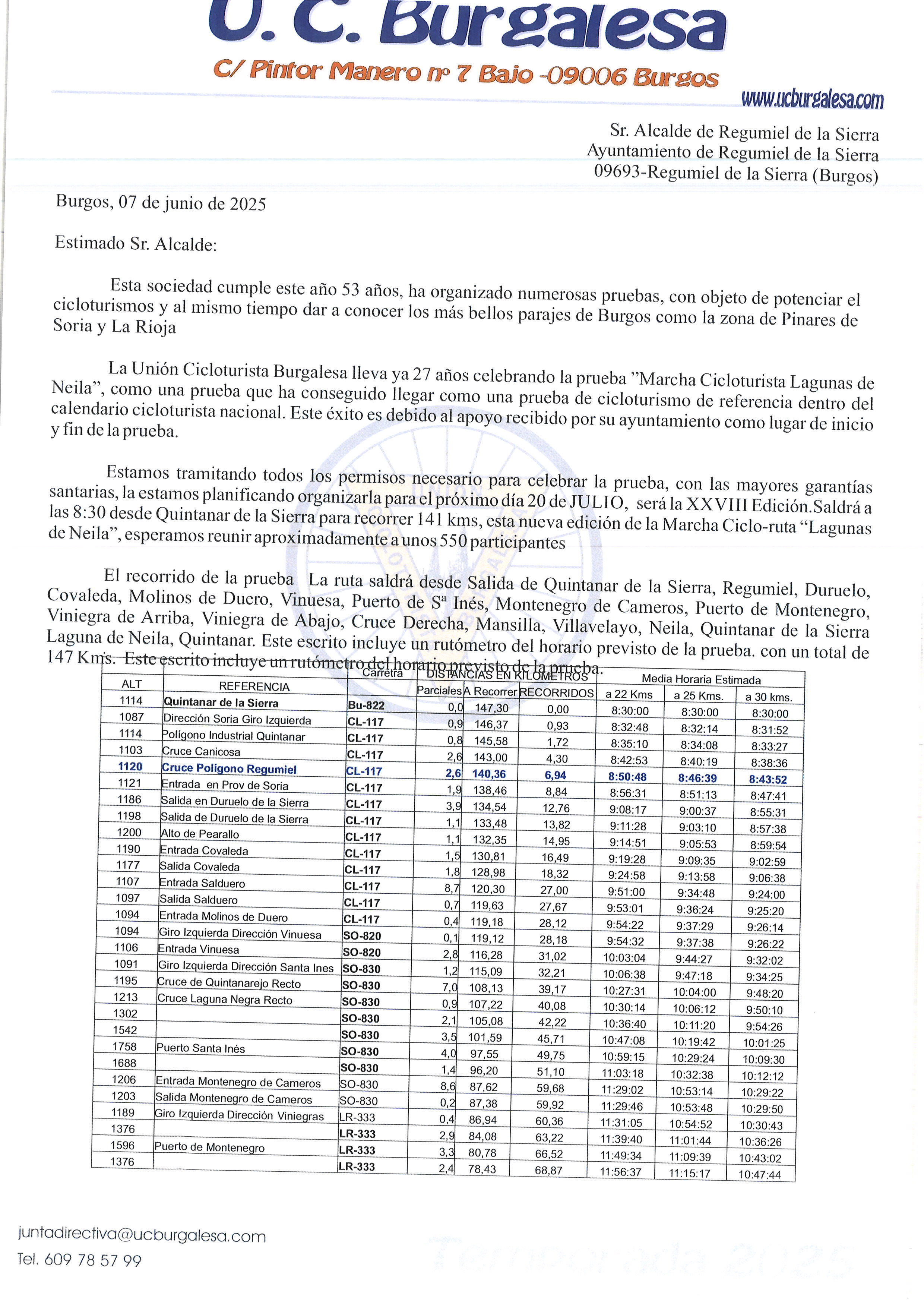 RECORRIDO Y HORARIOS