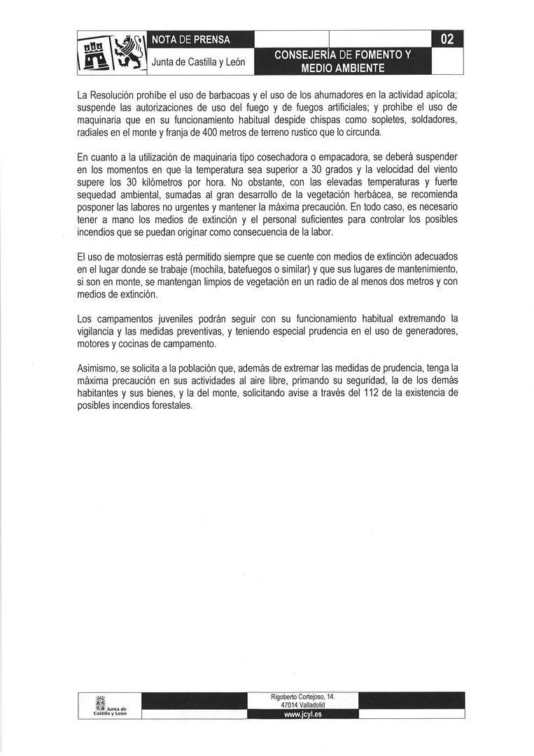 ALERTA POR RIESGO METEOROLÓGICO DIAS 6 y 7 DE AGOSTO 