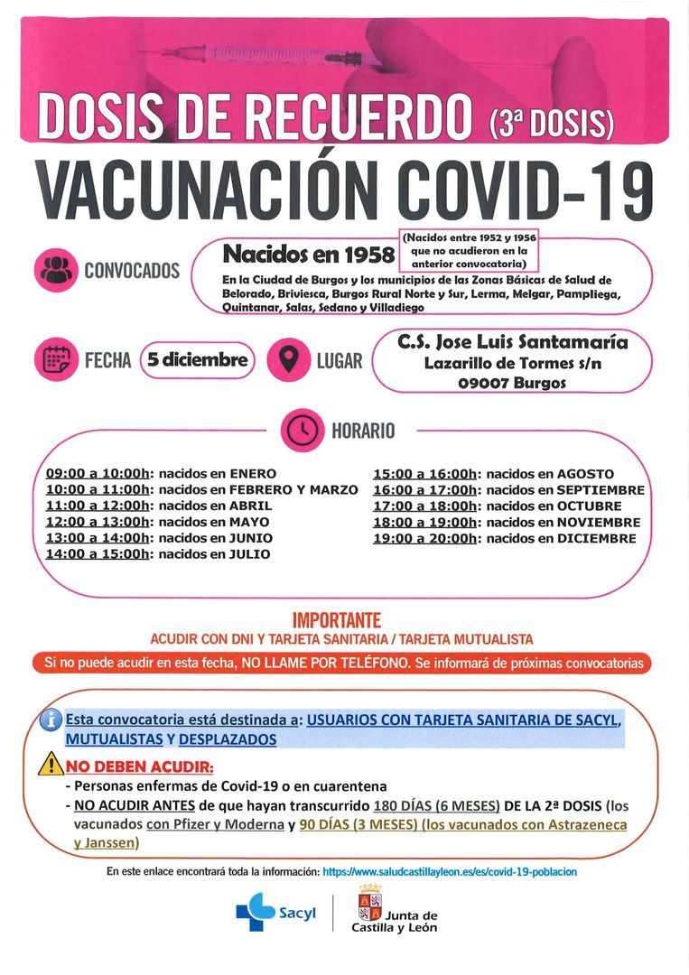 5 DE DICIEMBRE NACIDOS EN 1958 C.S. JOSE LUIS SANTAMARIA
