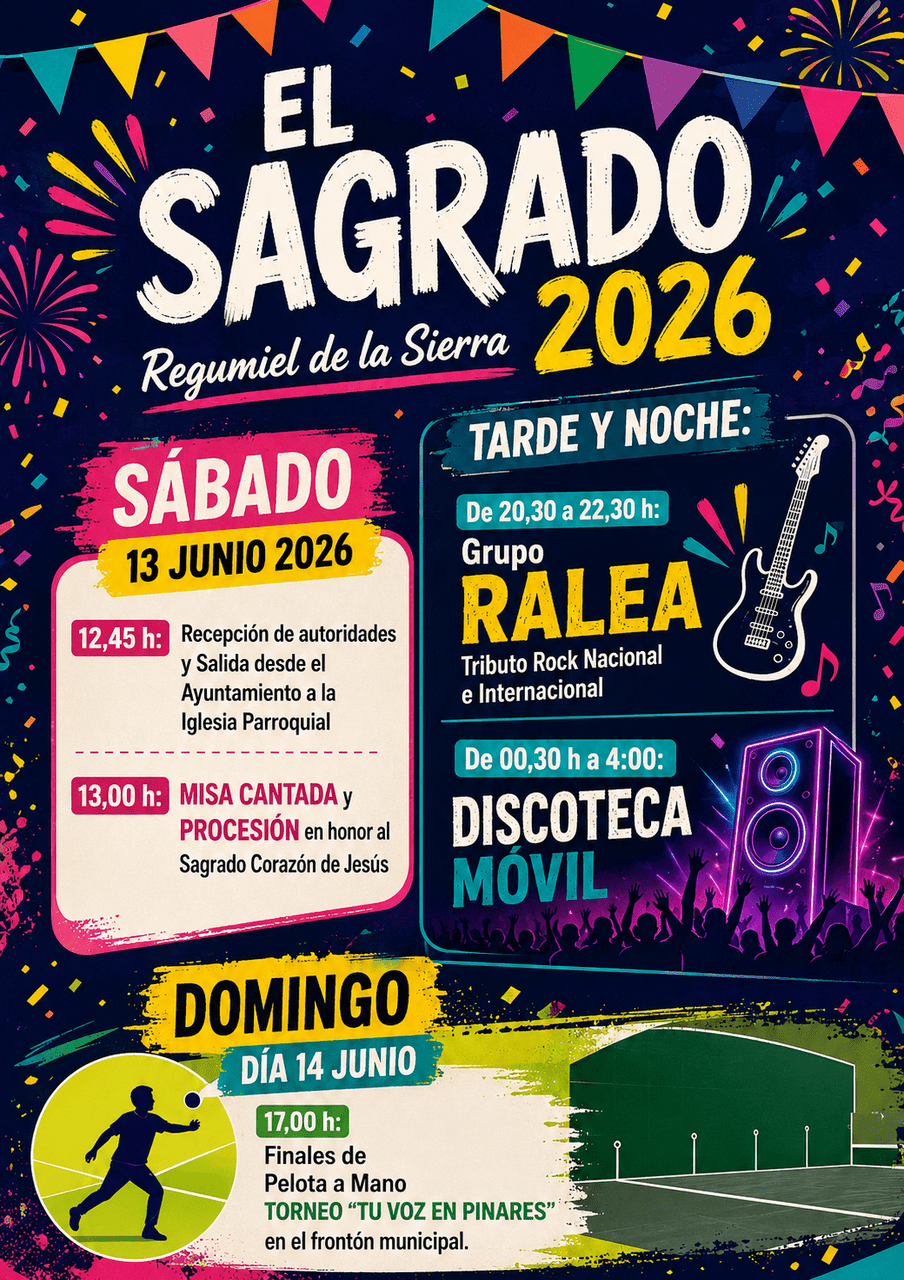 FESTIVIDAD EL SAGRADO 2026