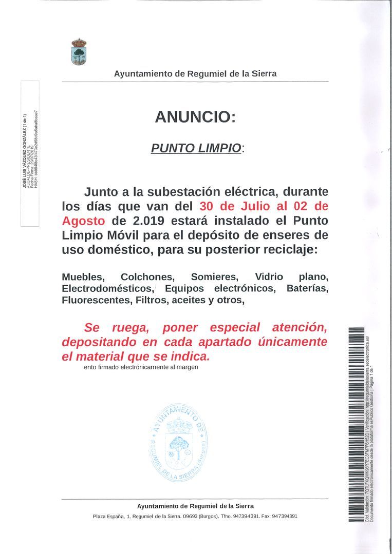 PUNTO LIMPIO MÓVIL