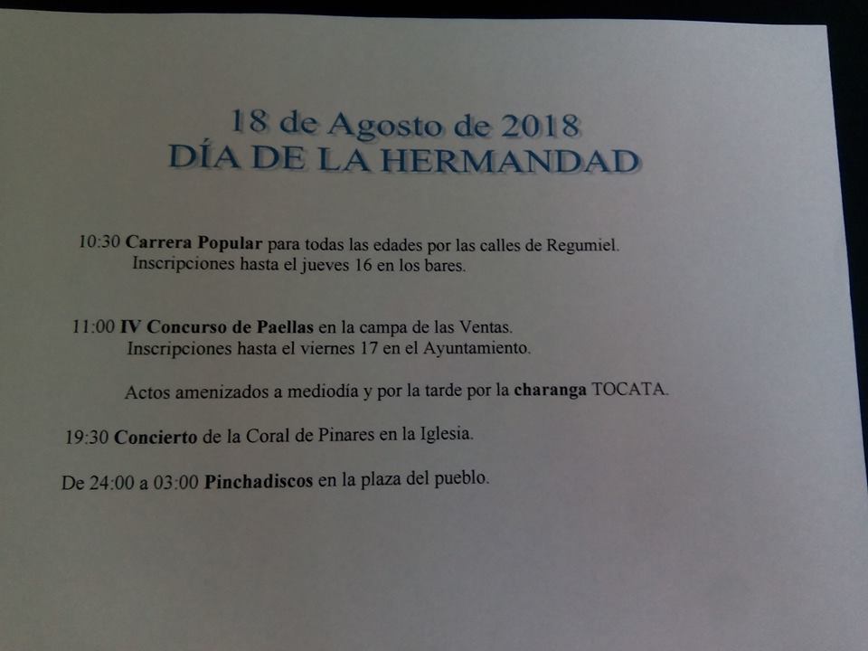 ACTIVIDADES VERANO 2018 Y SAN ADRIÁN